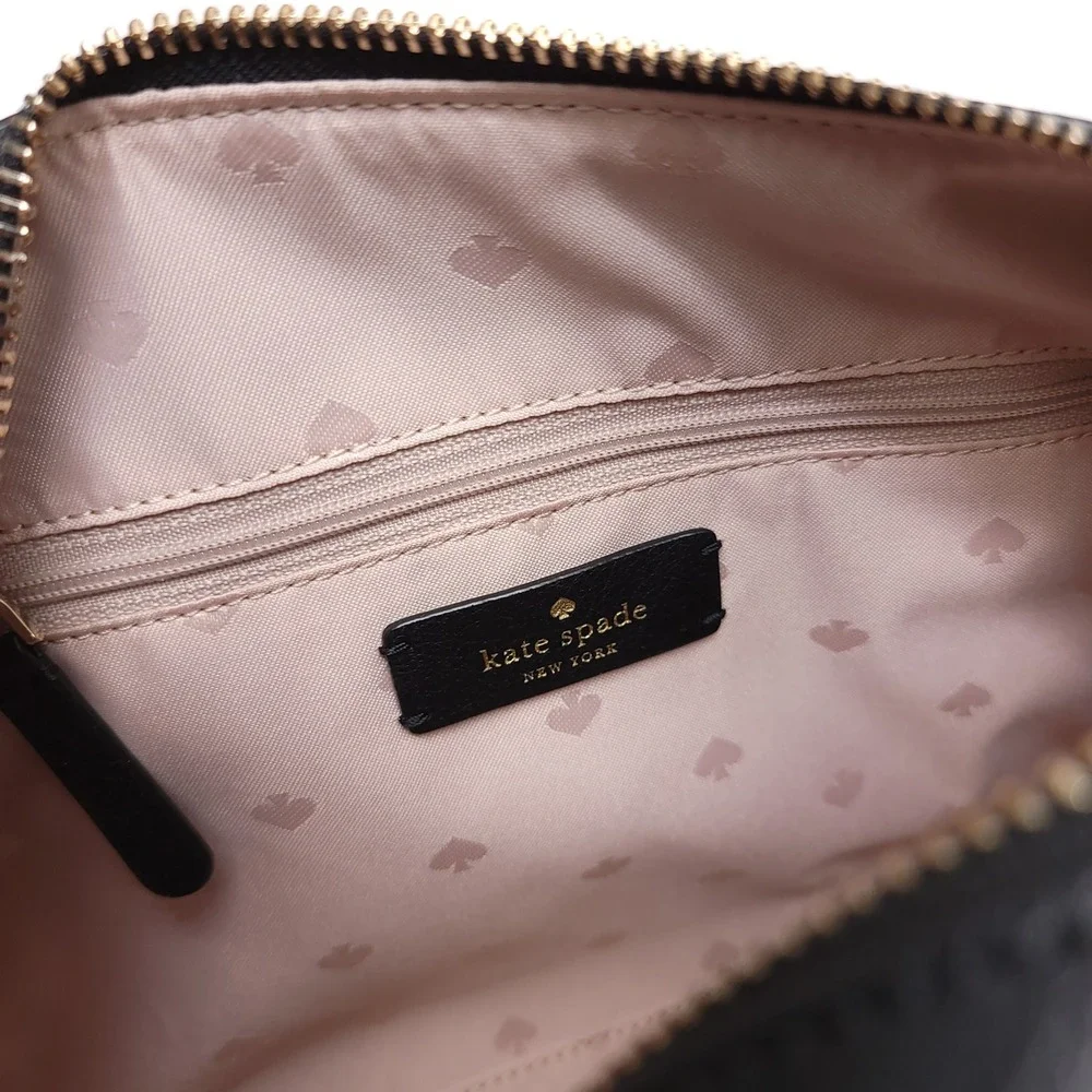 Kate Spade Disney Minnie Mouse Satchel‎ Crossbody Bag Black Pink Leather K4760